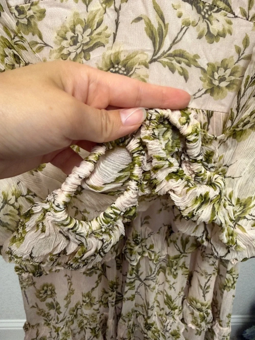 BHLDN Liana Printed V-Neck Long-Sleeve Maxi Dress - Picture 7 of 12